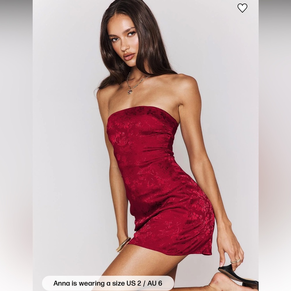 Princess Polly Ramie Strapless Mini Dress